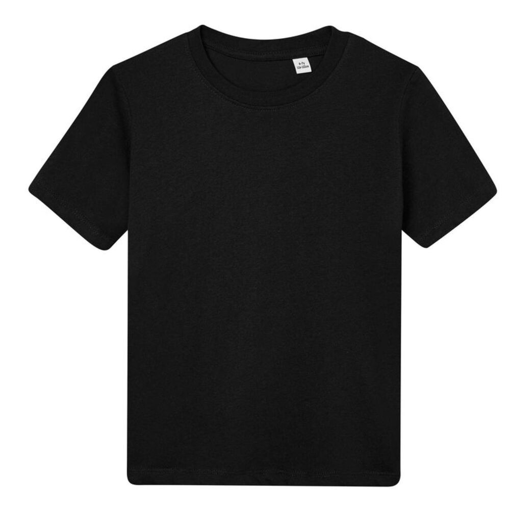 Mantis Childrens/Kids Essential Natural T-Shirt / Black